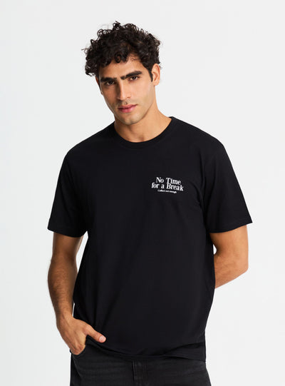 T-shirt con stampa e scritta