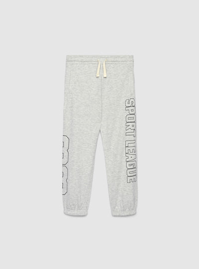 Pantaloni tuta lunghi con stampa college