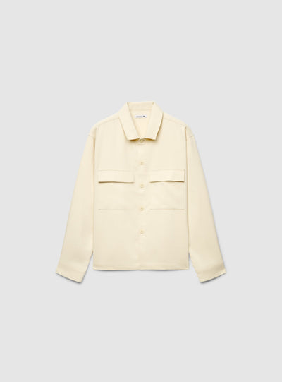 Camicia boxy a tinta unita