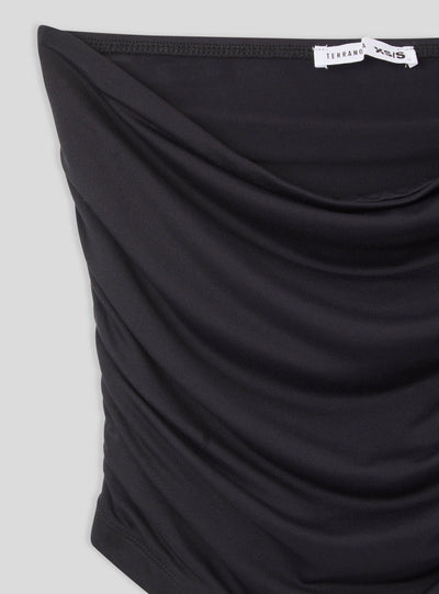 Ruched bandeau top