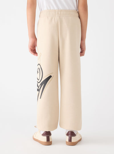 Lange Jogginghosen mit Graffiti-Print