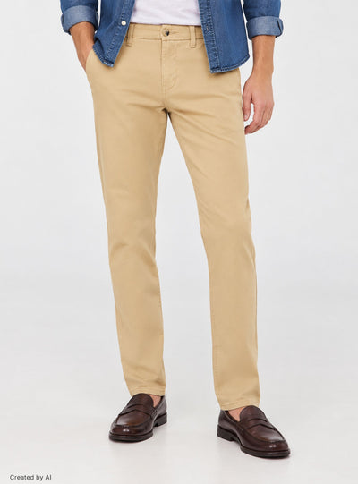 Pantaloni chino tinta unita regular