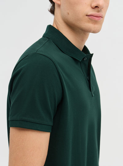 T-shirt polo a tinta unita