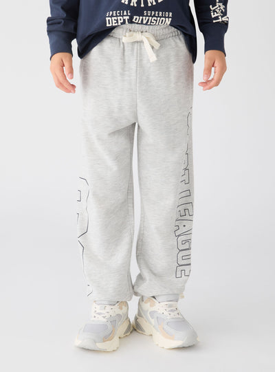 Pantaloni tuta lunghi con stampa college