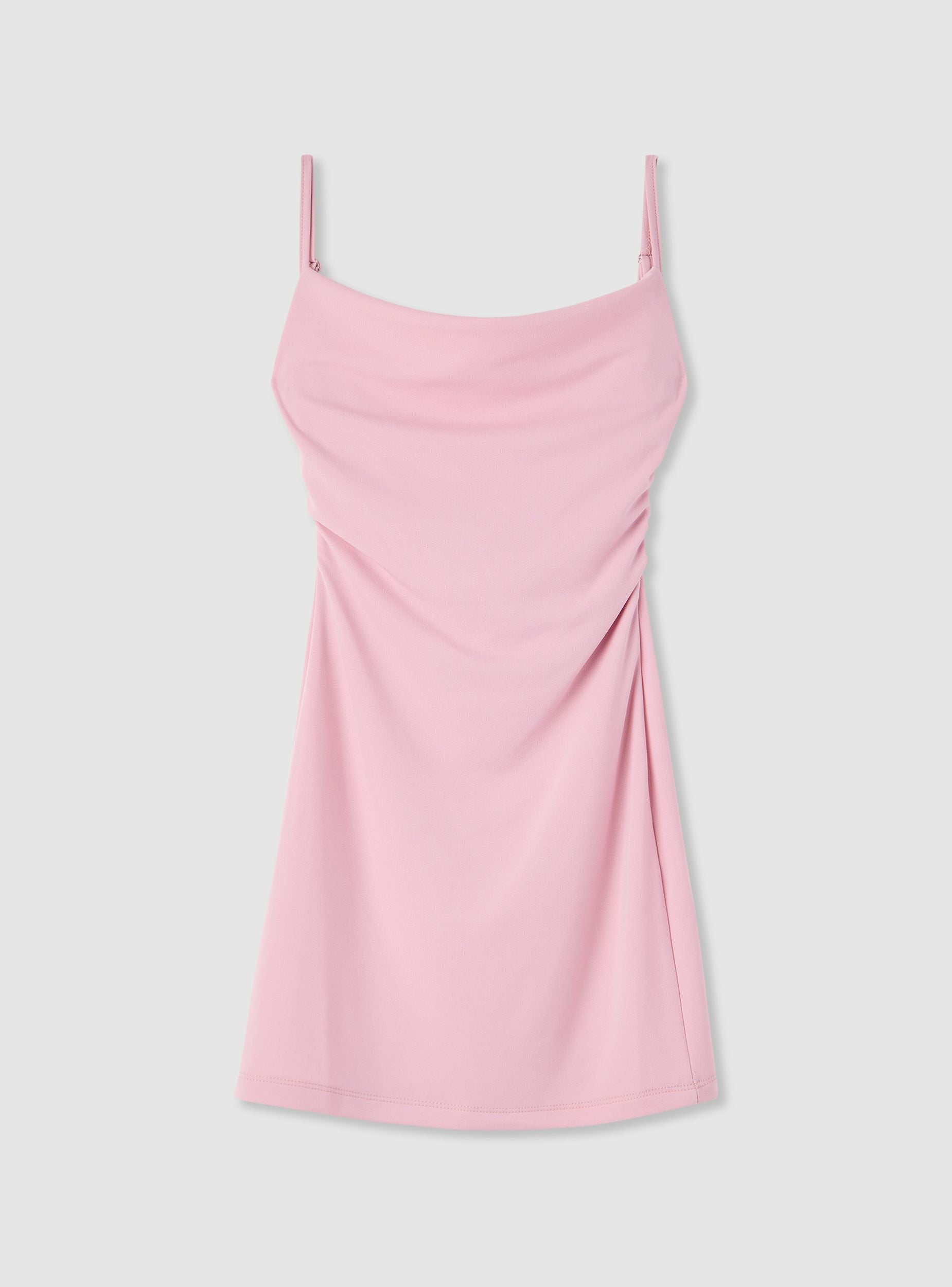 Sukienka mini rozkloszowana z cienkimi ramiączkami - Terranova