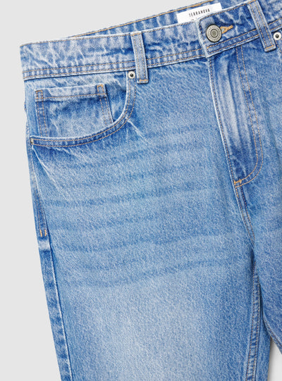 Jeans straight fit a cinque tasche