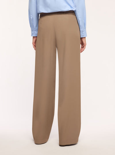 Pantaloni wide leg con pinces