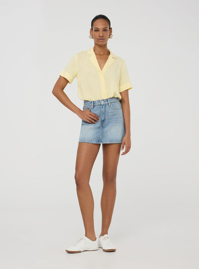 Camicia ampia maniche corte