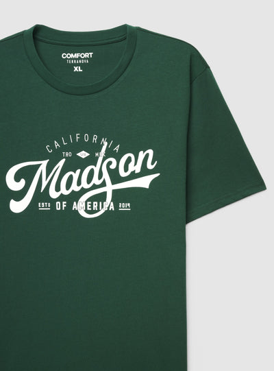 T-shirt comfort con stampa college