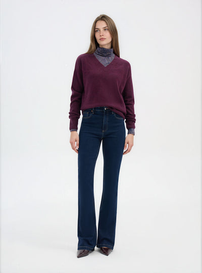 Maglia morbida con scollo a V