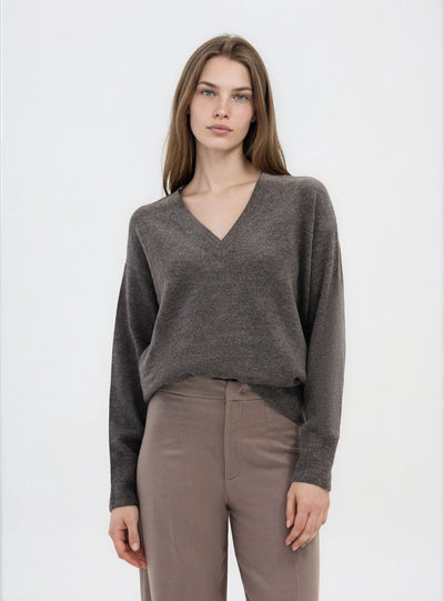 Maglia morbida con scollo a V