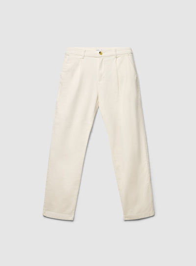 Pantaloni chino in velluto a coste con pences