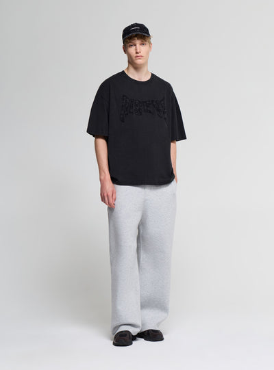 T-shirt boxy con stampa patch