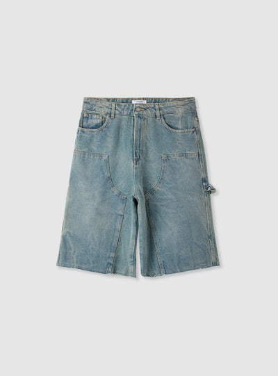 Pantalone Jeans Corto Tinta Unita