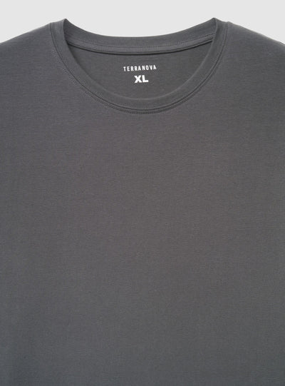 T-shirt manica lunga a tinta unita