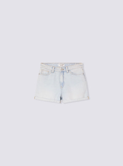 Shorts mom chiari in denim