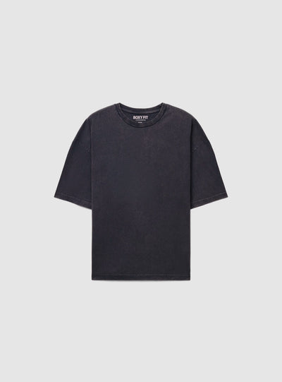 T-shirt boxy a tinta unita