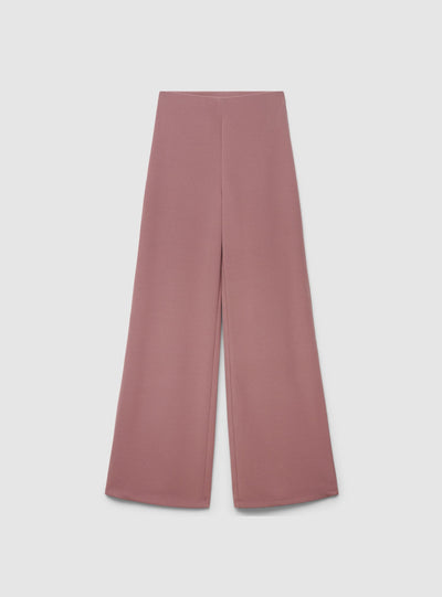 Pantaloni wide leg a tinta unita