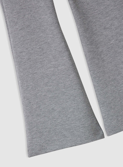 Flared jogger trousers with drawstring waistband