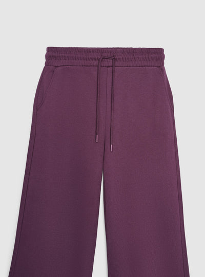 Pantaloni tuta wide leg tinta unita
