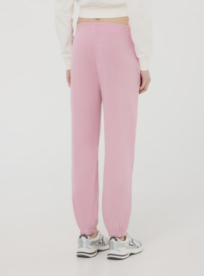 Pantaloni della tuta a vita alta con polsini
