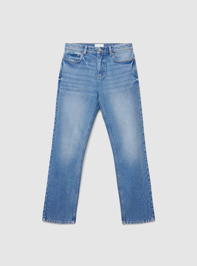 Jeans straight a tinta unita