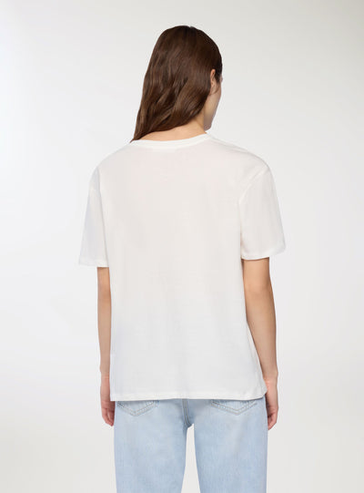 T-shirt ampia con scritta