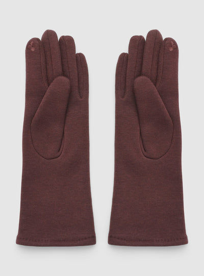 Long gloves with shimmering effect appliqués