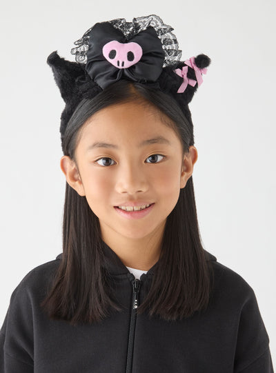 Headband with Kuromi ears and bow