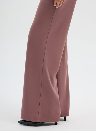 Pantalones de pierna ancha lisos