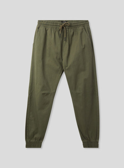 Jogger trousers with drawstring and cuffs