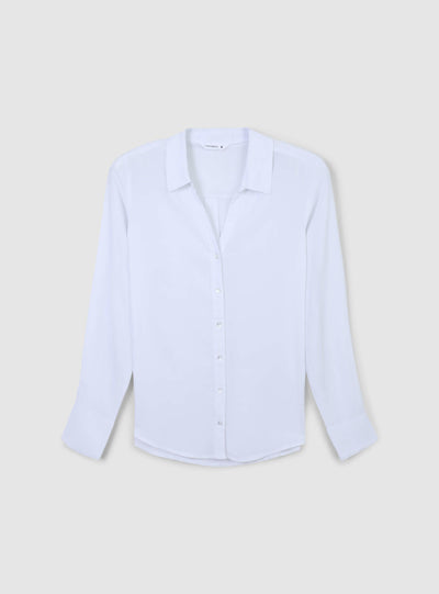 Camicia ampia a tinta unita