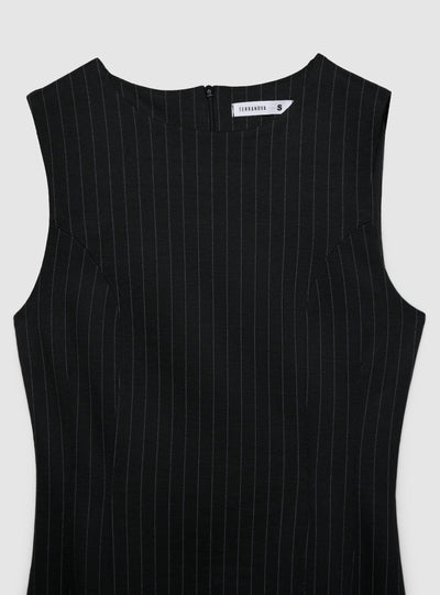 Vestito tubino gessato