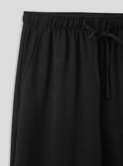 Wide-leg trousers with drawstring