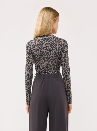 T-shirt body fantasia animalier