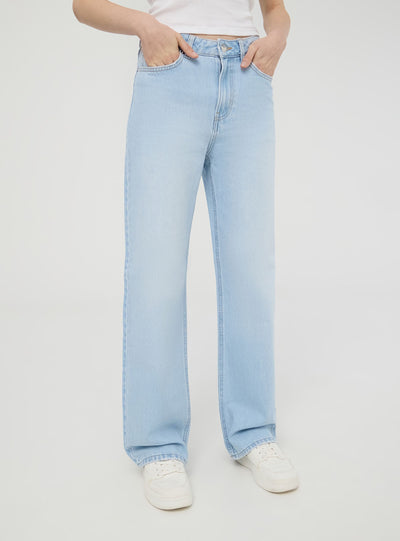 Jeans chiari wide leg