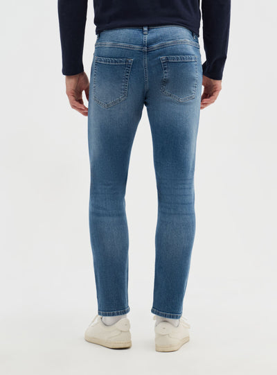 Jeans skinny a tinta unita