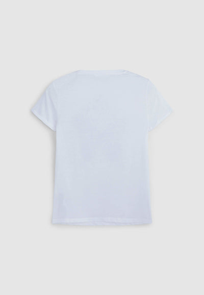 Camiseta slim fit con estampado de mariposa
