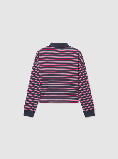 T-shirt polo a righe