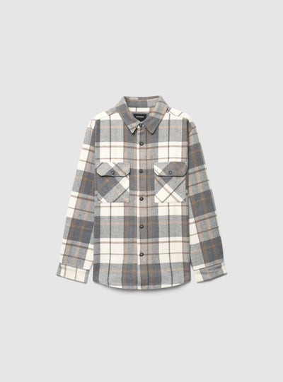 Camicia overshirt a quadri con tasche