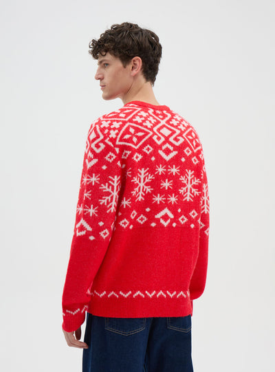 Pullover mit weihnachtlichem Schriftzug