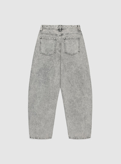 Jeans balloon con applicazioni strass