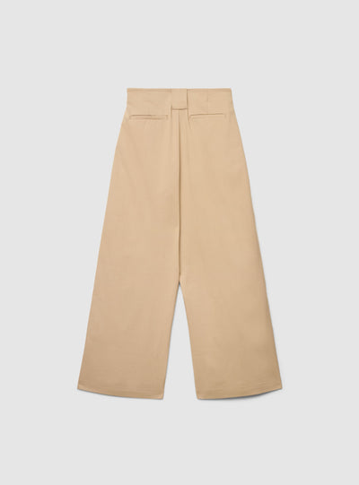 Pantaloni wide leg con cintura