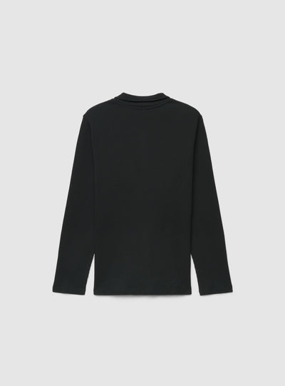 T-shirt con collo a zip