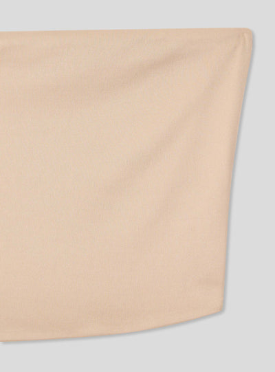Top crop a fascia tinta unita