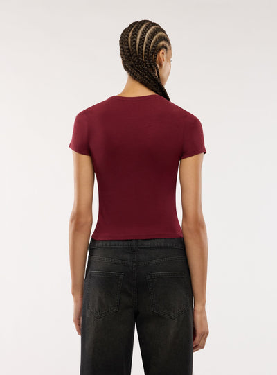 T-shirt slim con scritta