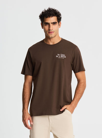 T-shirt con stampa e scritta