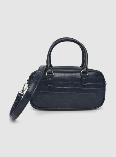Borsa piccola effetto coccodrillo