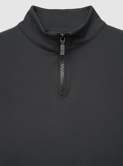 T-shirt sportiva con mezza zip