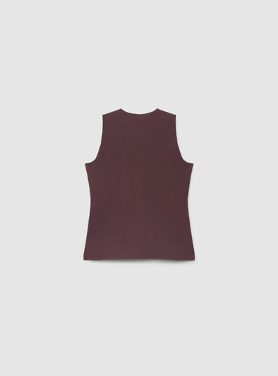 Gilet lungo a tinta unita